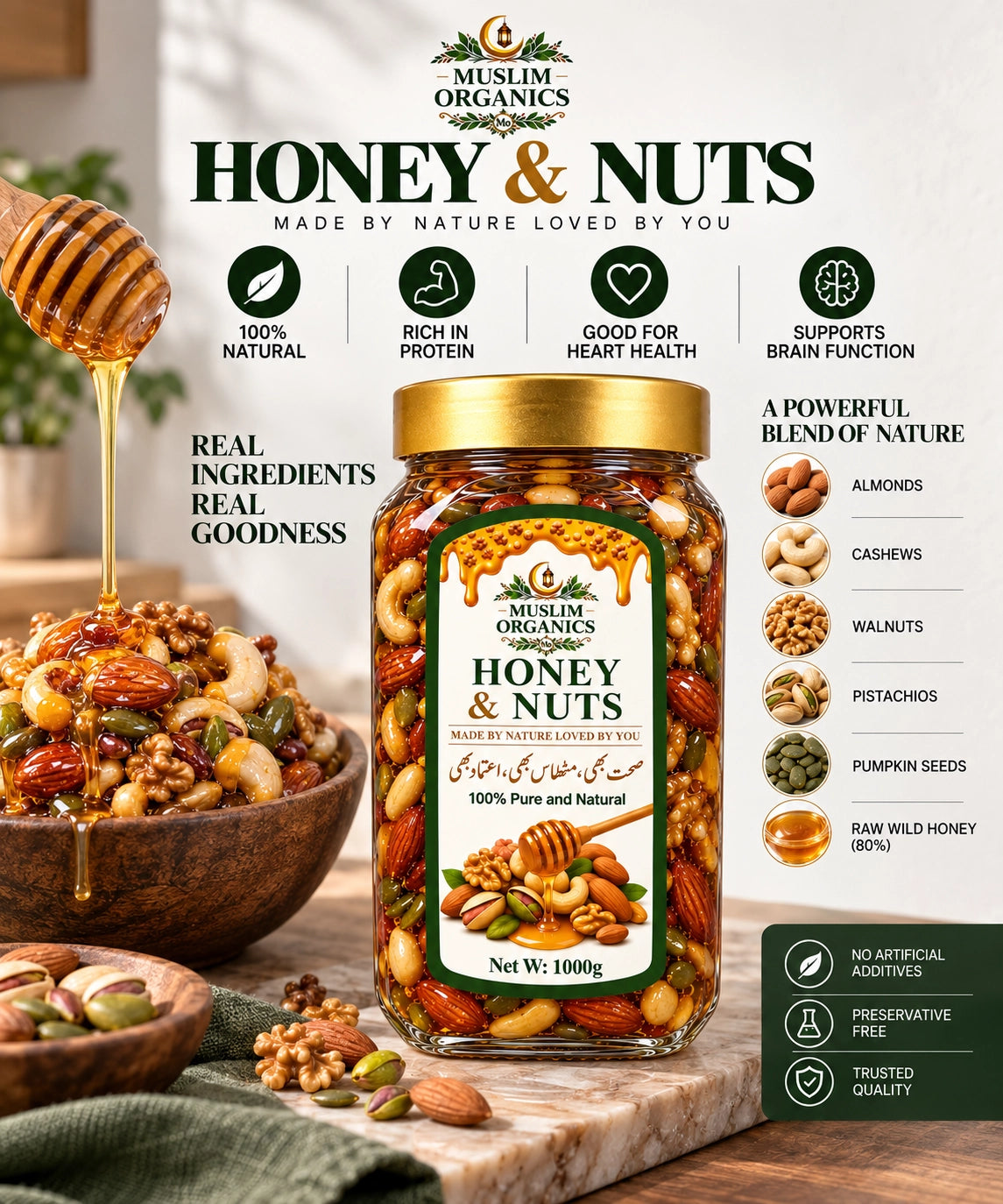 Honey & Nut 1000g