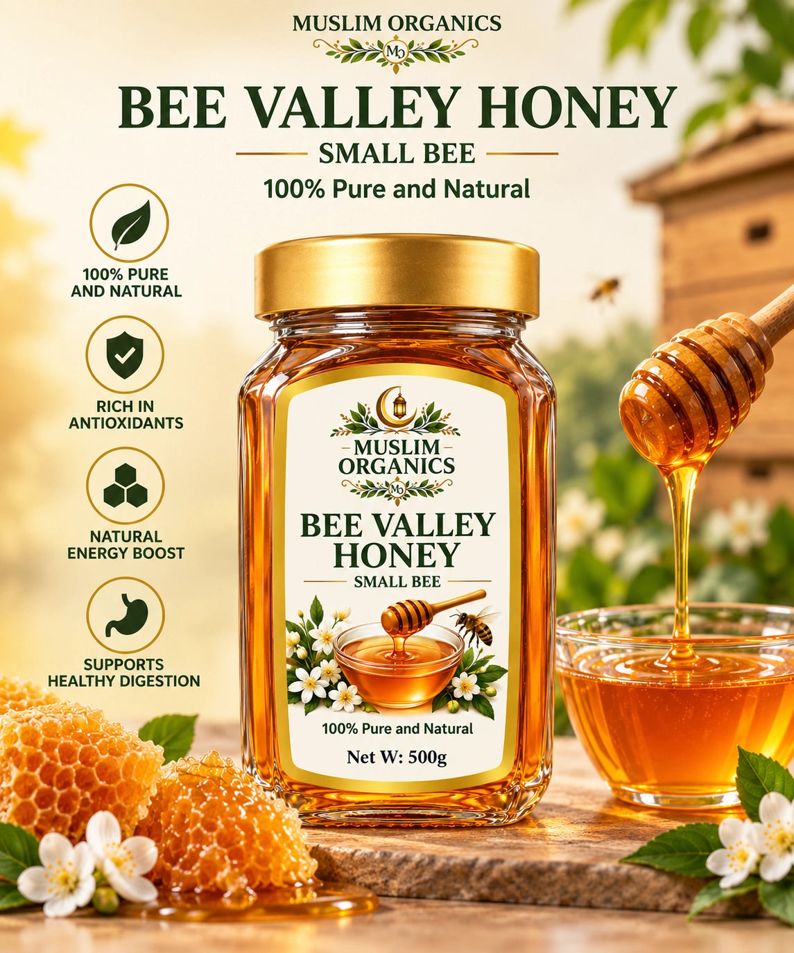 Bee valley Sidr Honey(Small bee) 500g