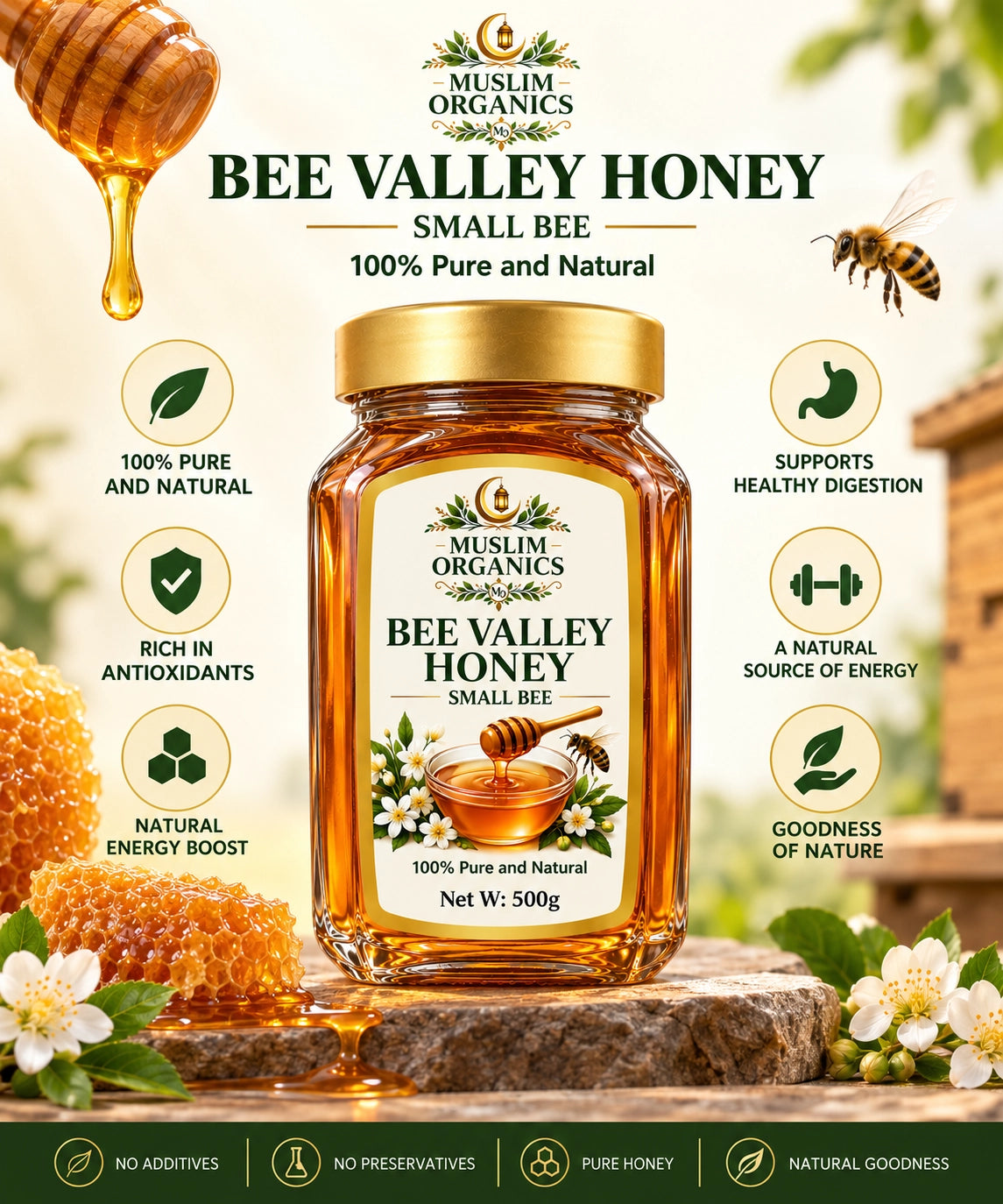 Bee valley Sidr Honey(Small bee) 500g