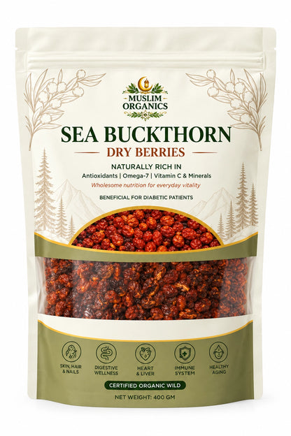 100% Natural Sea Buckthorn Dried Berries – (400g Pack)