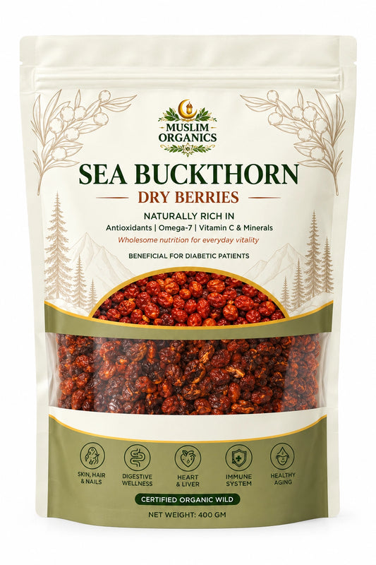 100% Natural Sea Buckthorn Dried Berries – (400g Pack)